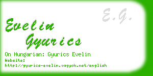 evelin gyurics business card